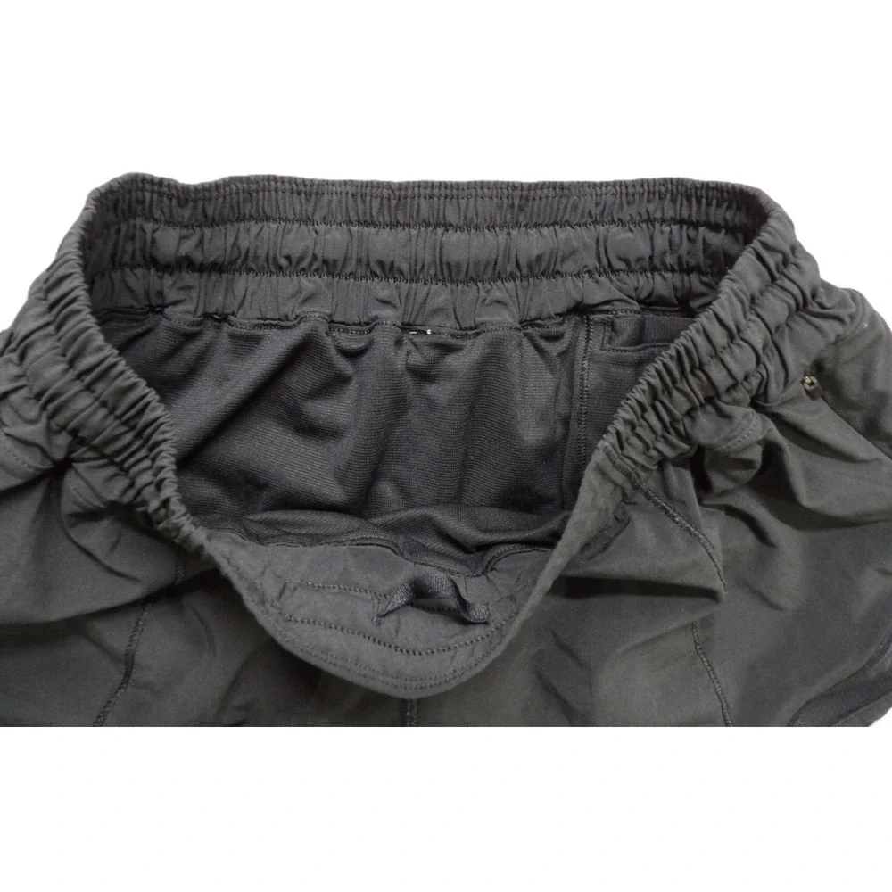 Lululemon Tracker Short Athletics Activewears Workout Running Mesh Women 4 Black